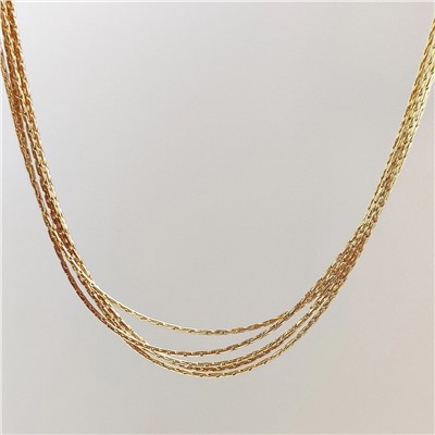 Колье из цепочек