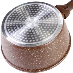 25075 Ковш алюм. 1,7л 18см с.кр МРАМОР/КРОШКА(х6)