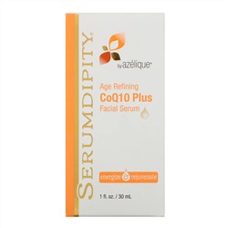 Azelique, Serumdipity, антивозрастная сыворотка для лица CoQ10 Plus, 1 жидкая унция (30 мл)