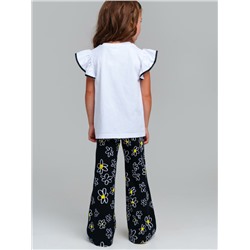 Брюки трикотажные для девочек, 2 пары в комплекте