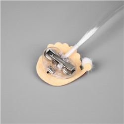 Заколка для волос светодиодная «Дед Мороз» 33×4.5 см, 1 LED, батарейки LR1130×2 (в комплекте), мерцание, свечение белое