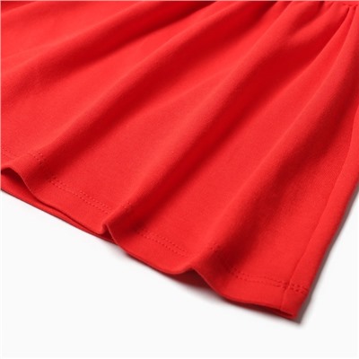 Платье для девочки и повязка «Крошка Я», рост 68-74 см, красное