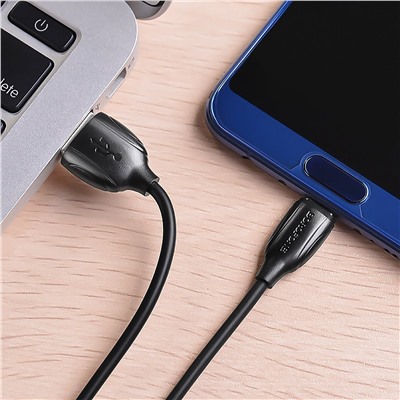 Кабель USB - Type-C Borofone BX19 20W 100см 3A  (black)