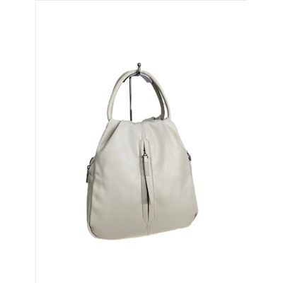 Женская сумка-рюкзак из искусственной кожи, цвет  молочный