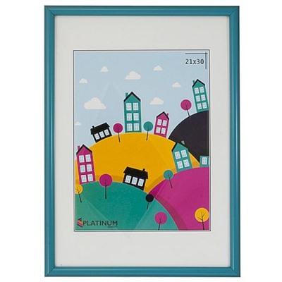 Фоторамка 21х30 пл. Радуга голубая Планета рамок