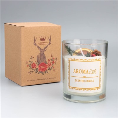 Свеча ароматическая Aroma Art, страстная самба, круглая, 8×10.5 см
