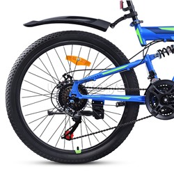 Велосипед 24" Rocket Azkar, цвет синий/зеленый, размер 15"