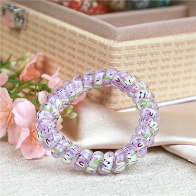 Резинка-пружинка для волос 50 см / QQ67-15 /уп 200/микс