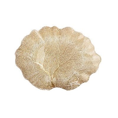 Блюдо CROWN GOLD 36х28см