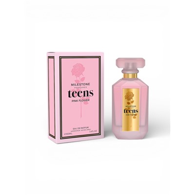 Парфюмерная вода женская Milestone TEENS PINK FLOWER, 100 мл (мотив VictSecTearsSugarFleur)