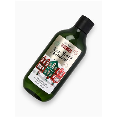 Подарочный набор косметики новогодний New Year holidays, гель для душа, 300 мл и бомбочки для ванны, 4×40 г, URAL LAB