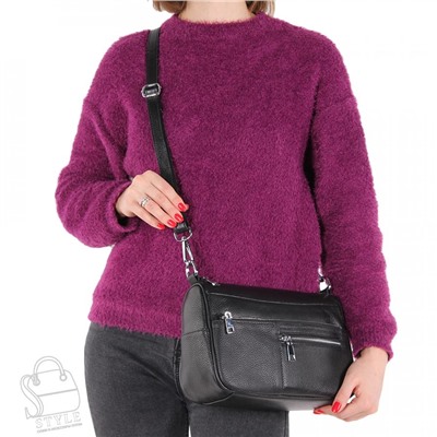 Сумка женская кожаная 6006VG black Vitelli Grassi