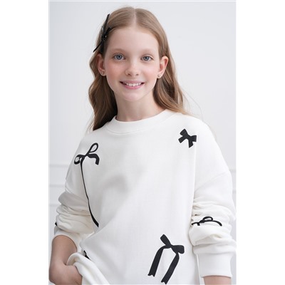 Свитшот оверсайз для девочки из футера трехнитки Happyfox