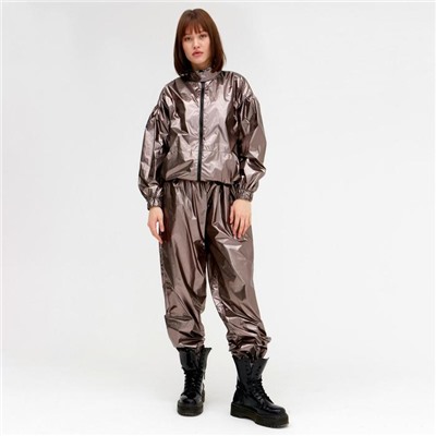 Брюки женские MINAKU: Trend zone, медные, размер 40 (рост 158 см)