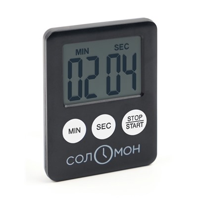 Таймер кухонный "Соломон" на магните, с настольной подставкой, электронный, 5.3 х 7 см