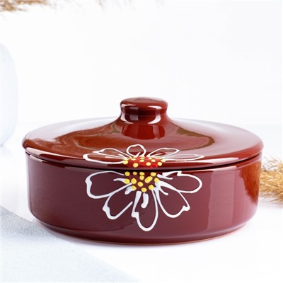 Набор для холодца Псковский гончар «Подарочный», керамика, 3 ёмкости, 0.75 л, коричневый