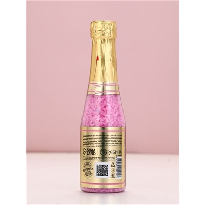 Соль для ванны Champagne Queen, 285 г, аромат фрукты со льдом, Чистое счастье