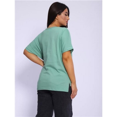 Футболка сзади удлиненная Арт. 726 (Оливковый)