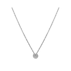 Колье из серебра куб.циркон., ТФК-71