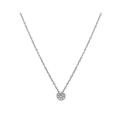 Колье из серебра куб.циркон., ТФК-71