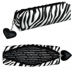 Пенал-косметичка 195х60х55 мм 71964 "ПРИНТ ЗЕБРА" искусственная кожа Феникс