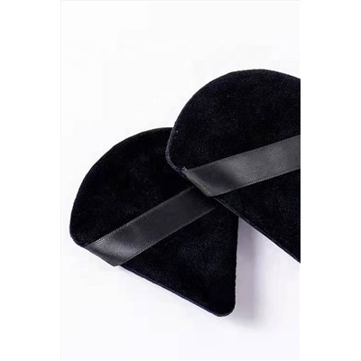 Kristaller Набор спонжей-пуховок в пластиковом контейнере для сухих и кремовых текстур, черный, 6 шт. KRISTALLER, 1199388