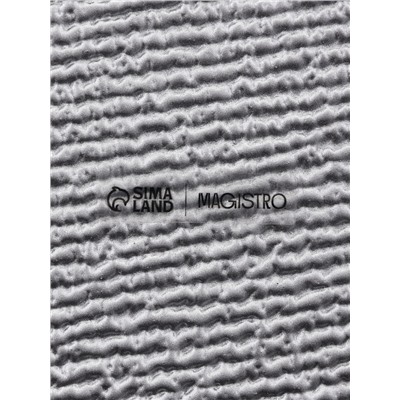 Тарелка подстановочная Magistro Cotton, d=33 см, стекло, серебристая