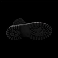 Ботинки из натуральной кожи на меху РМ-078-3 черные