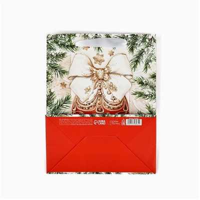 Пакет подарочный новогодний ламинированный «Волшебства в Новом году», MS 18×23×10 см