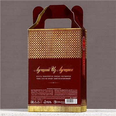 Подарочный набор ЧИСТОЕ СЧАСТЬЕ «Первому во всём»: гель для душа и шампунь для волос виски, 2×250 мл