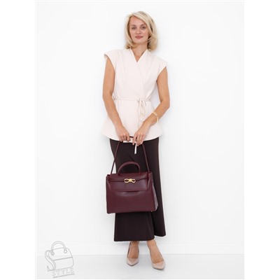 Сумка женская кожаная 6046PE red Polina&Eiterou/50