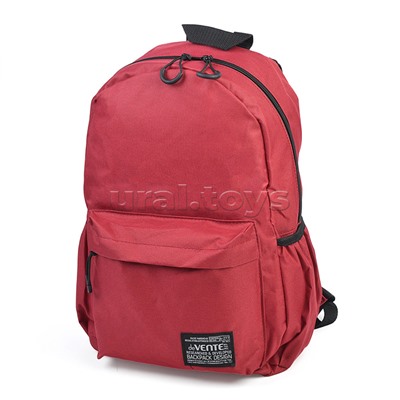 Рюкзак "Red" подростковый 40x29x17 см (14 л) 250 г, 1 отделение на молнии, 1 передний карман, 2 боковых кармана, красный