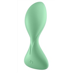 Зеленая анальная втулка с вибрацией Satisfyer Trendsetter