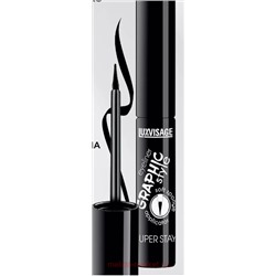 LUXVISAGE Подводка для глаз Graphic style Super Stay чёрная 4 мл
