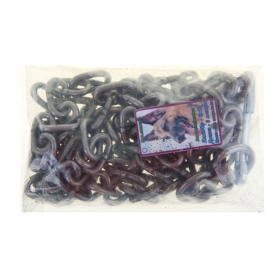Цепь для привязи собак, 3 м, калибр 6×27 мм, черная