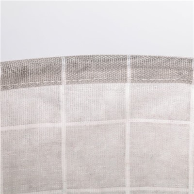 Корзина для белья Доляна «Клетка», 30×30×30 см, серая