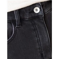 Прямые джинсы из эластичного денима на флисе