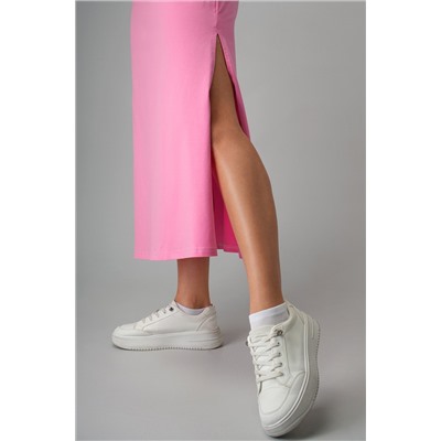 Однотонное женское платье-футболка Happyfox