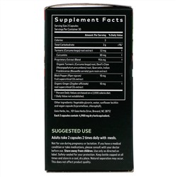 Gaia Herbs, Turmeric Supreme, для суставов, 60 веганских капсул с жидкостью Phyto-Caps