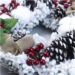 Венок НГ 30см Праздничный 2024