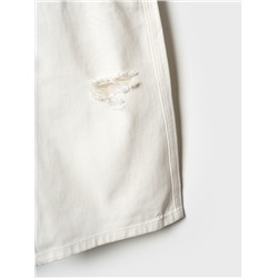 Шорты текстильные джинсовые для девочек