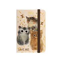 Еженедельник недатированный А5 144 стр. на резинке "Любовь" 3-821/05 Bruno Visconti