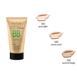 БЕЛОР ДИЗАЙН Тональный крем "BB beauty cream" (32 г) №102(Солнечный песок)/7