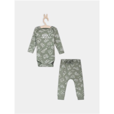 КОМПЛЕКТ ДЕТСКИЙ (БОДИ, ПОЛЗУНКИ) 89404