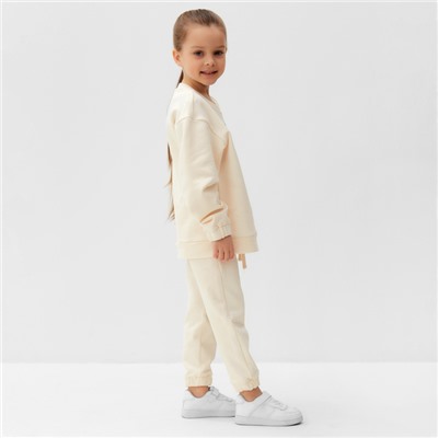 Костюм детский KAFTAN «Мишка»: джемпер, брюки, размер 40 (146-152 см), бежевый
