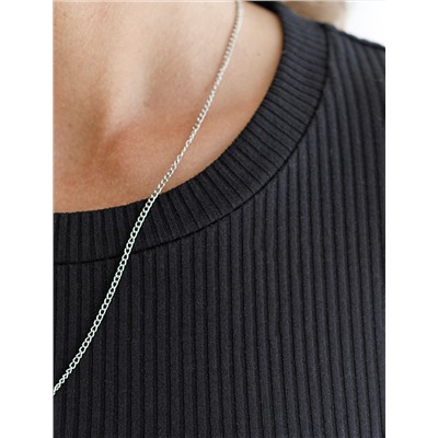 Футболка из трикотажа в широкий рубчик