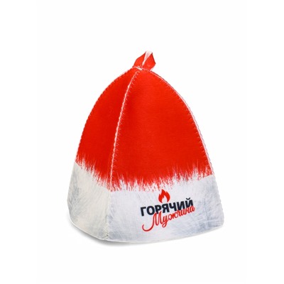 Набор для бани с принтом «Горячий мужчина», 5 предметов: портфель, шапка, рукавица, тапочки, коврик, «Банная забава»