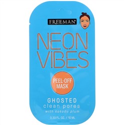 Freeman Beauty, Neon Vibes, Ghosted, отшелушивающая маска для очищения пор, 10 мл (0,33 жидк. унции)