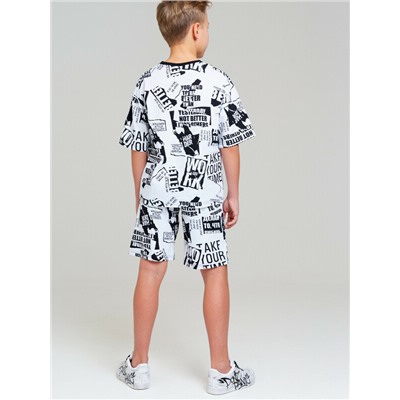 Комплект трикотажный для мальчиков: фуфайка (футболка), шорты