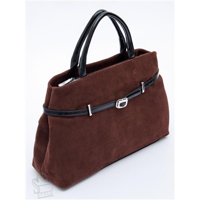 Сумка женская кожаная 91156MSS coffee Velina Fabbiano-Safenta